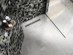 A stylish bathroom with Marmox Australia mosaic tiles