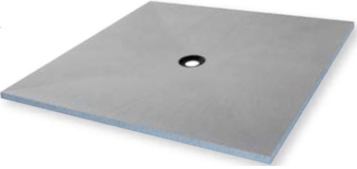 Marmox solid stone shower tray underlay system
